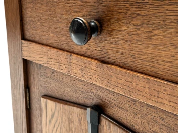 Two Art Deco Amsterdamse School Nightstands or Bedside Tables, 1920s